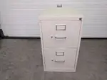 Small Putty HON 2 Drawer File Cabinet