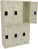 Three Double-Tier Lockers