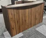 L-Shape Reception Desk with Counter