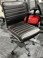 Black Mid Back Armless Conference Chair