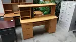 Desk Office Workstation with Hutch and Storage