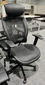 Mesh Back Office Chair with Large Cushion Headrest