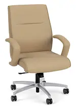 Leather Mid Back Conference Room Chair