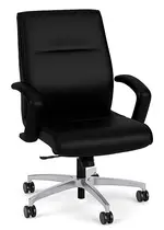 Leather Mid Back Conference Room Chair