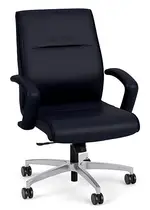 Leather Mid Back Conference Room Chair