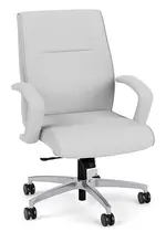 Leather Mid Back Conference Room Chair