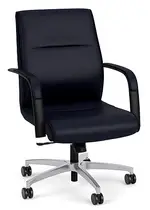 Leather Mid Back Conference Room Chair