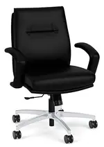 Leather Mid Back Conference Room Chair