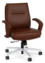 Leather Mid Back Conference Room Chair