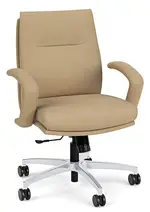 Leather Mid Back Conference Room Chair