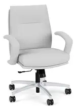 Leather Mid Back Conference Room Chair
