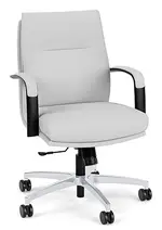 Leather Mid Back Conference Room Chair