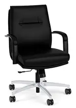 Leather Mid Back Conference Room Chair