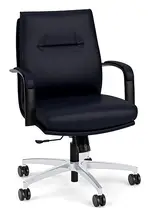 Leather Mid Back Conference Room Chair