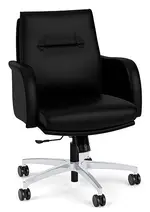 Leather Mid Back Conference Room Chair