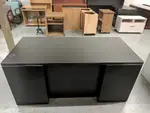 Dark Walnut Express Laminate Executive Desk With Drawers 