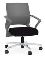 Mesh Back Conference Chair with Fabric Seat