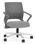 Mesh Back Conference Chair with Fabric Seat