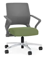 Mesh Back Conference Chair with Fabric Seat