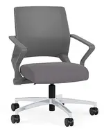 Mesh Back Conference Chair with Fabric Seat