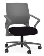 Mesh Back Conference Chair with Fabric Seat