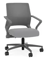 Mesh Back Conference Chair with Fabric Seat