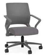 Mesh Back Conference Chair with Fabric Seat