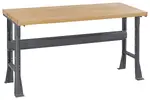 Wood Top Flared Workbench