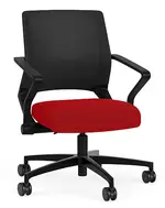 Mesh Back Conference Chair with Fabric Seat