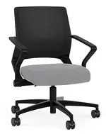Mesh Back Conference Chair with Fabric Seat