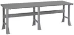 Large Steel Top Flared Workbench