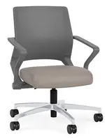 Mesh Back Conference Chair with Vinyl Seat