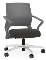 Mesh Back Conference Chair with Vinyl Seat