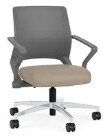 Mesh Back Conference Chair with Vinyl Seat