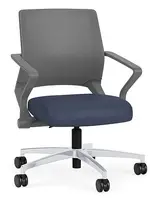 Mesh Back Conference Chair with Vinyl Seat
