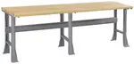 Large Wood Top Flared Workbench