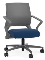 Mesh Back Conference Chair with Vinyl Seat