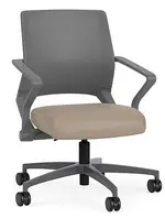 Mesh Back Conference Chair with Vinyl Seat