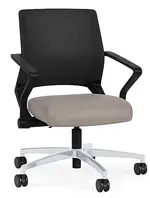 Mesh Back Conference Chair with Vinyl Seat