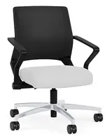 Mesh Back Conference Chair with Leather Seat