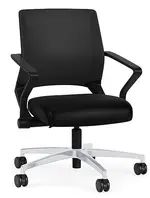 Mesh Back Conference Chair with Leather Seat