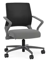 Mesh Back Conference Chair with Vinyl Seat