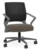 Mesh Back Conference Chair with Vinyl Seat