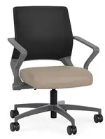 Mesh Back Conference Chair with Vinyl Seat