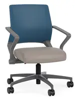 Mesh Back Conference Chair with Vinyl Seat