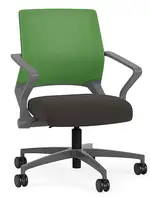 Mesh Back Conference Chair with Vinyl Seat