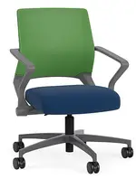 Mesh Back Conference Chair with Vinyl Seat