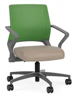 Mesh Back Conference Chair with Vinyl Seat