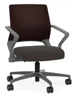 Mesh Back Conference Chair with Vinyl Seat