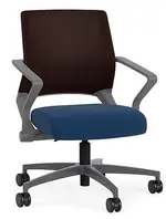 Mesh Back Conference Chair with Vinyl Seat